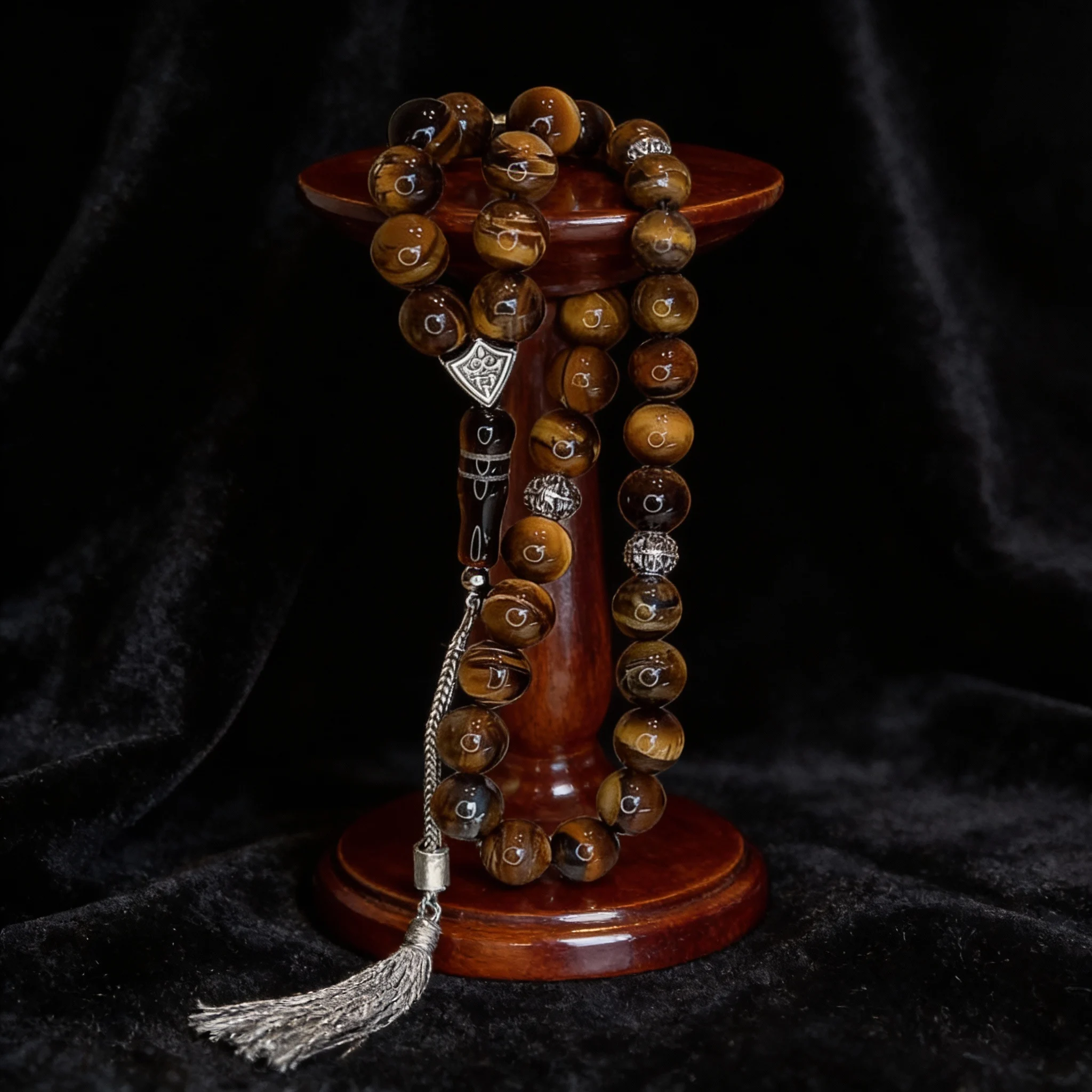 Natural Tiger’s Eye Stone Misbaha