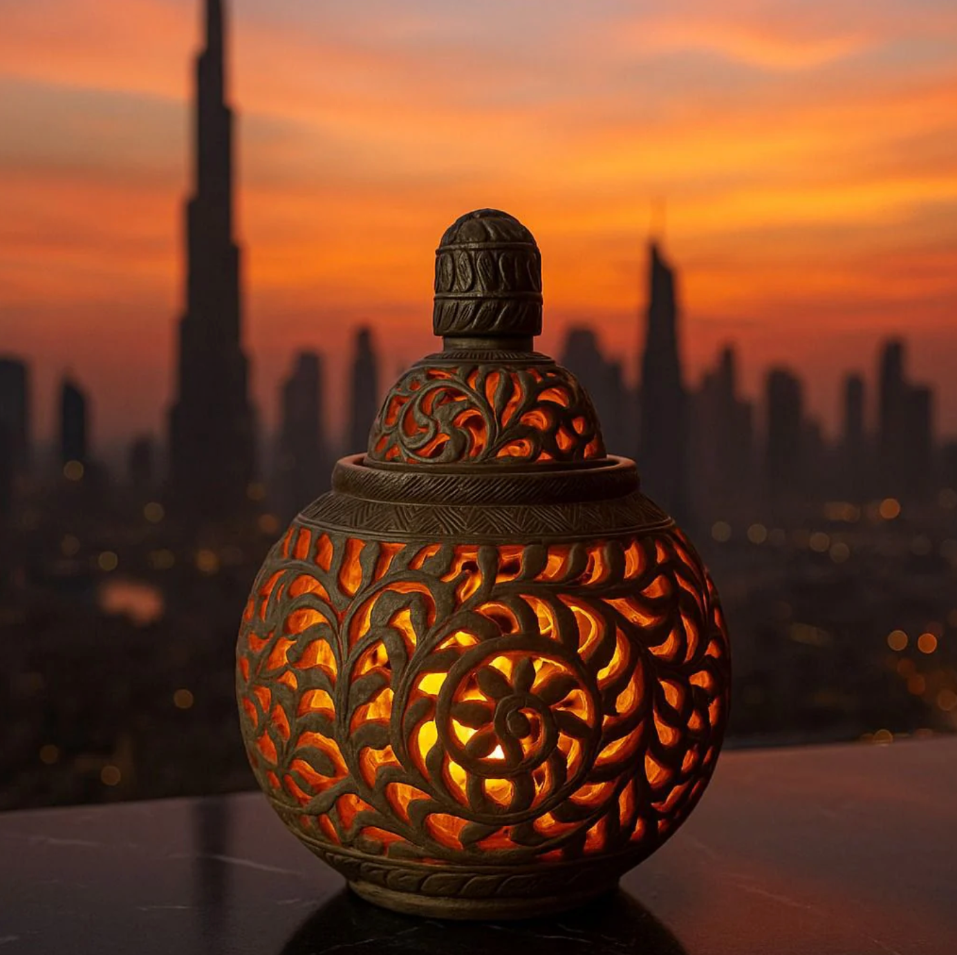 Marble Bukhoor & Diffuser Oil Burner